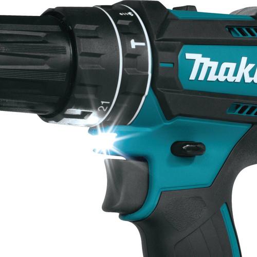 Makita 18V Lithium-Ion Compact Variable 2-Speed 1/2 in. Cordless Hammer Drill Driver Kit (2 Ah) - XPH10R - Image 4