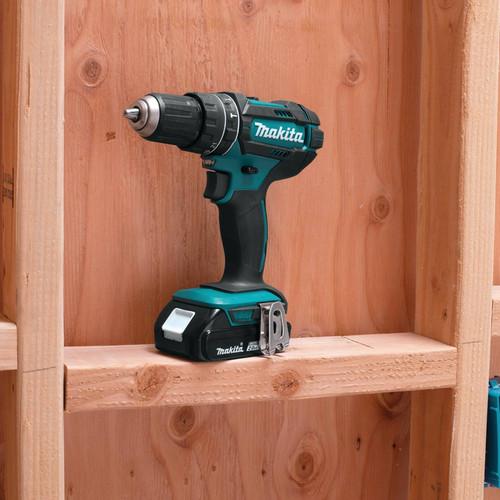 Makita 18V Lithium-Ion Compact Variable 2-Speed 1/2 in. Cordless Hammer Drill Driver Kit (2 Ah) - XPH10R - Image 7