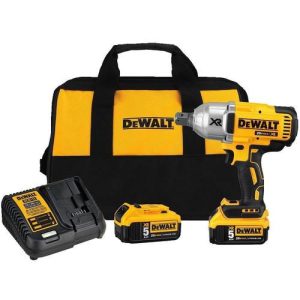 DEWALT 20V MAX XR 5.0 Ah Cordless Lithium-Ion Brushless 3/4 in. Hog Ring Impact Wrench Kit - DCF897P2