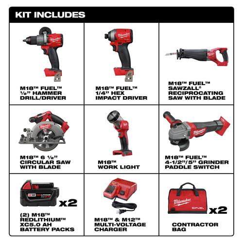 Milwaukee 2997-27 M18 FUEL 7-Tool Combo Kit - Image 11