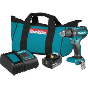 Makita 18V LXT Lithium-Ion Brushless Compact 1/2 in. Cordless Drill Driver Kit (3 Ah) - XFD131