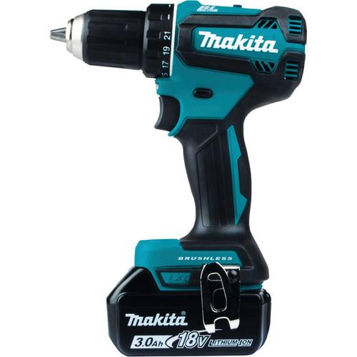 Makita 18V LXT Lithium-Ion Brushless Compact 1/2 in. Cordless Drill Driver Kit (3 Ah) - XFD131 - Image 2