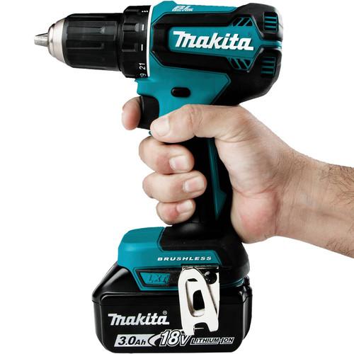 Makita 18V LXT Lithium-Ion Brushless Compact 1/2 in. Cordless Drill Driver Kit (3 Ah) - XFD131 - Image 5