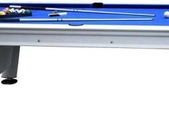 Alpine 8-ft Outdoor Pool Table with Aluminum Frame and Waterproof, UV-Resistant Felt – Includes Accessories, White - Image 4