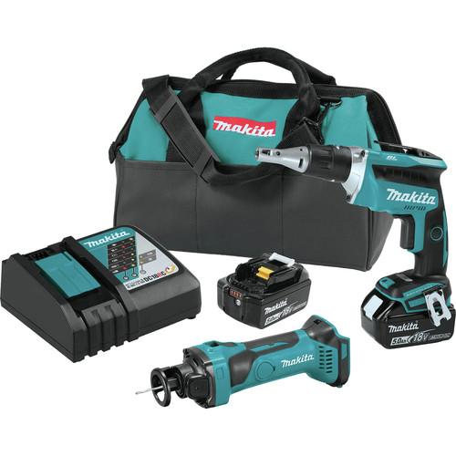 Makita 18V LXT 5.0 Ah Cordless Lithium-Ion 2-Pc. Combo Kit - XT255T