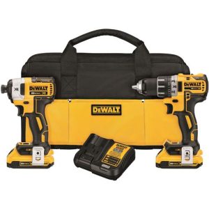 DEWALT 20V MAX XR 2.0 Ah Cordless Lithium-Ion Brushless Drill Driver & Impact Driver Combo Kit - DCK283D2