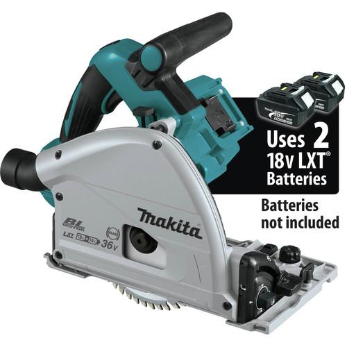 Makita 18V X2 LXT Lithium-Ion (36V) Brushless 6-1/2 in. Plunge Circular Saw with AWS (Tool Only) - XPS02ZU