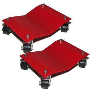 Set of 2 Auto Dolly Heavy Duty 12"x16" Vehicle Wheel Tire Car Body Shop Mechanic