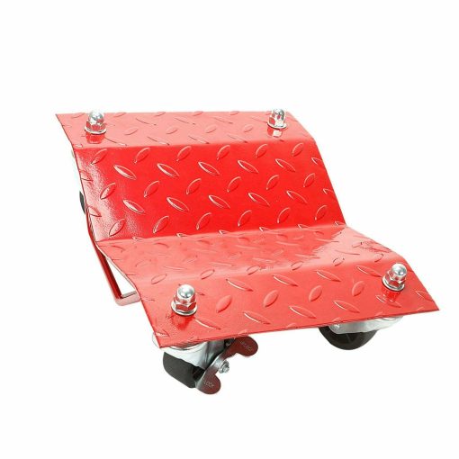 4 Piece 6000lbs Car Dolly Tire Wheel Dollies Dolly Vehicle Car Auto RED - Image 3