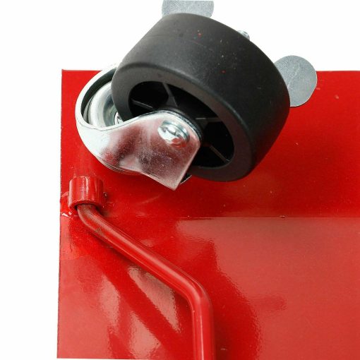4 Piece 6000lbs Car Dolly Tire Wheel Dollies Dolly Vehicle Car Auto RED - Image 6