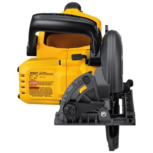 DEWALT FLEXVOLT 60V MAX 7-1/4 in. Worm Drive Style Saw (Tool Only) - DCS577B - Image 3