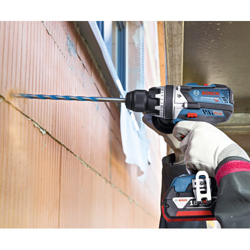 Bosch 18V Lithium-Ion EC Brushless Brute Tough 1/2 in. Cordless Hammer Drill Driver Kit (4 Ah) - HDH183-01 - Image 6