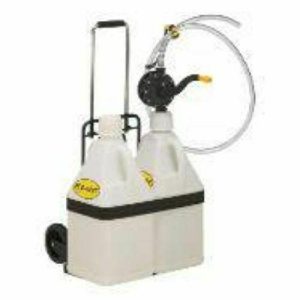 Flo-Fast 10010 Transfer Pump Complete System Manual Hand Crank Two 5 gal Jugs