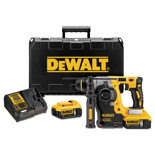 DEWALT 20V MAX XR Cordless Lithium-Ion 1 in. L-Shape SDS-Plus Rotary Hammer Kit - DCH273P2