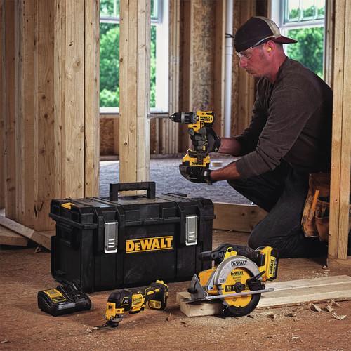 Factory Reconditioned DEWALT 20V MAX 4Ah 3-Tool Kit with Tough SystemKit Box - DCKTS381M2R - Image 2