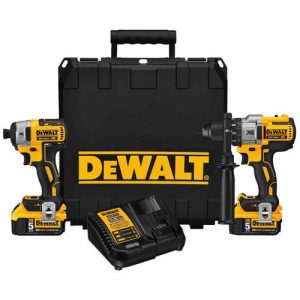 Factory Reconditioned DEWALT 20V MAX XR Lithium-Ion 1/2 in. Hammer Drill & 1/4 in. Impact Driver Combo Kit - DCK299P2R
