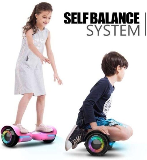 6.5 Inch Swift with Flashed Wheel Smart Self Balancing Scooter with Music Speaker App-Enabled Hoverboard UL2272 Certified - Image 5