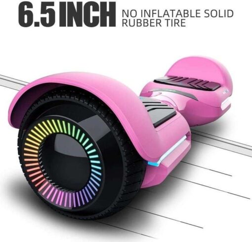 6.5 Inch Swift with Flashed Wheel Smart Self Balancing Scooter with Music Speaker App-Enabled Hoverboard UL2272 Certified - Image 7