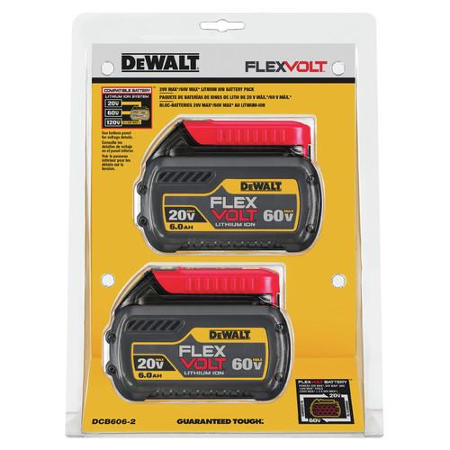 DEWALT 20V-60V MAX FLEXVOLT 6 Ah Lithium-Ion Battery (2-Piece) - DCB606-2 - Image 4