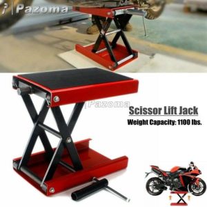 1100LBS Motorcycle MX Supermoto ATV Scissor Jack Center Lift Crank Repair Stand