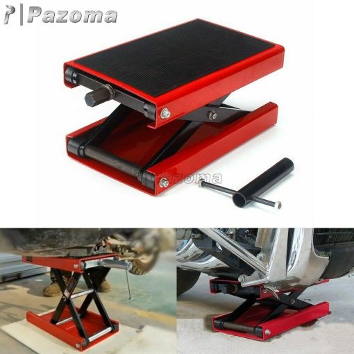 1100LBS Motorcycle MX Supermoto ATV Scissor Jack Center Lift Crank Repair Stand - Image 3