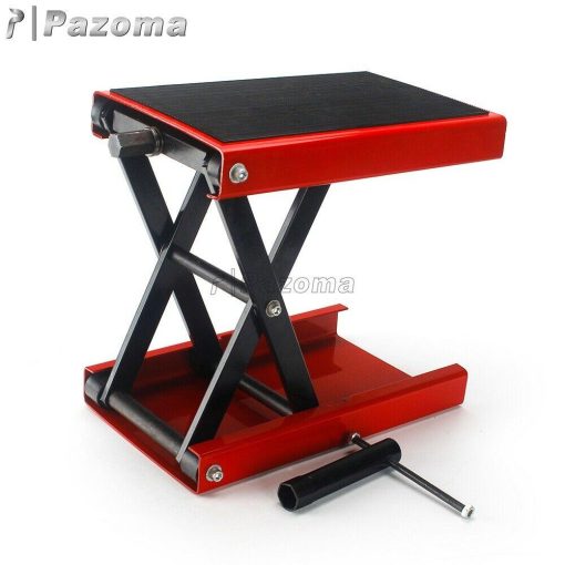1100LBS Motorcycle MX Supermoto ATV Scissor Jack Center Lift Crank Repair Stand - Image 7