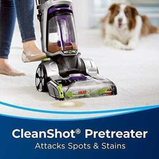 ProHeat 2X Revolution Max Clean Pet Pro Full-Size Carpet Cleaner, 1986, with Antibacterial Formula and Bonus 3∩∩ Tough Stain Tool - Image 8