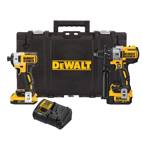Factory Reconditioned DEWALT 20V MAX XR Drill-Driver and Impact Driver Combo Kit with Tough System Case - DCKTS291D1M1R