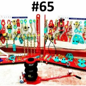SET#65 – 65 PIECE HEAVY DUTY AUTO BODY FRAME MACHINE PULLING TOOLS & CLAMPS JACK