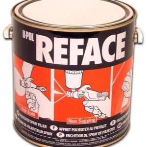 U-POL 733 Reface 2K White Polyester Spray Auto Body Filler 2.5 Liter