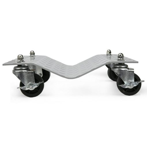 4 Piece 6000lbs Car Dolly Tire Wheel Dollies Dolly Vehicle Car Auto Silver - Image 2