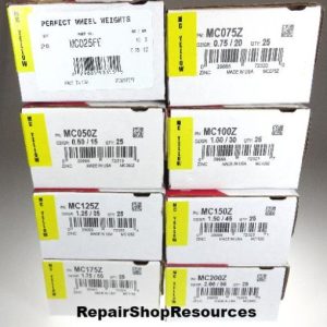 200-Piece MC Style Wheel Weight Assortment 0.25 – 2.00 ounce MADE IN USA