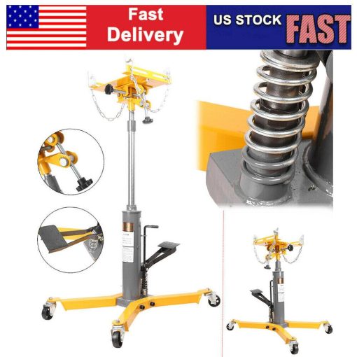 1500LBS 2 Stage Hydraulic Transmission Jack with 360° Swivel Wheels Lift Hoist Auto