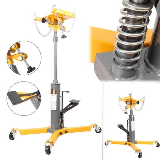 1500LBS 2 Stage Hydraulic Transmission Jack with 360° Swivel Wheels Lift Hoist Auto - Image 2