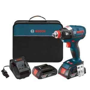 Factory Reconditioned Bosch 18V Cordless Lithium-Ion Brushless Socket Ready Impact Driver Kit with Soft Case - IDH182-02-RT