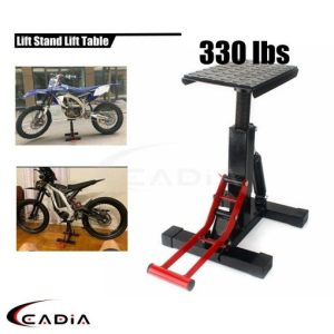 Motorcycle Lift Table 330Lbs Repair Jack Stand Tool Stool MX Off Road Dirt Bike