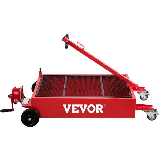 VEVOR Low Profile Oil Drain Pan Truck Drain Pan 20 Gallon with Pump Hose Casters - Image 10