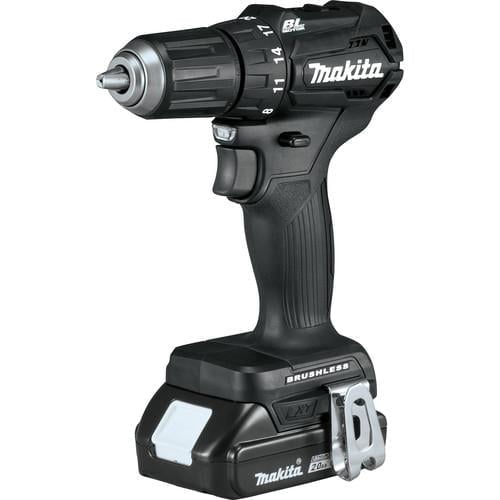 Makita 18V LXT Lithium-Ion Brushless Sub-Compact 1/2 in. Cordless Drill Driver Kit (2 Ah) - XFD11R1B - Image 2