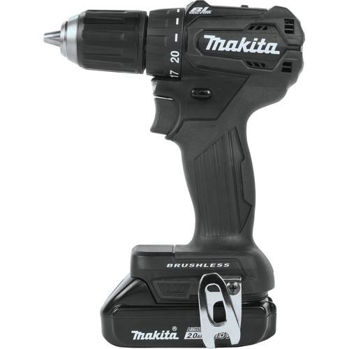 Makita 18V LXT Lithium-Ion Brushless Sub-Compact 1/2 in. Cordless Drill Driver Kit (2 Ah) - XFD11R1B - Image 3