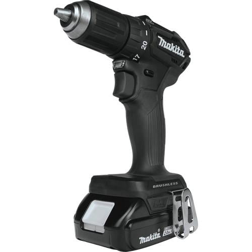 Makita 18V LXT Lithium-Ion Brushless Sub-Compact 1/2 in. Cordless Drill Driver Kit (2 Ah) - XFD11R1B - Image 4