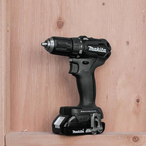 Makita 18V LXT Lithium-Ion Brushless Sub-Compact 1/2 in. Cordless Drill Driver Kit (2 Ah) - XFD11R1B - Image 6