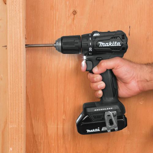 Makita 18V LXT Lithium-Ion Brushless Sub-Compact 1/2 in. Cordless Drill Driver Kit (2 Ah) - XFD11R1B - Image 7