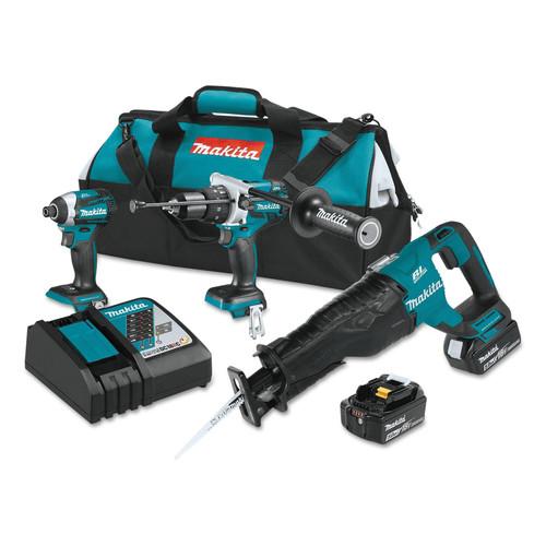 Makita 18V LXT 5.0 Ah Cordless Lithium-Ion Brushless 3-Piece Combo Kit - XT330T