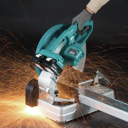 Makita 18V X2 LXT 5.0Ah Lithium-Ion Brushless Cordless 14 in. Cut-Off Saw Kit - XWL01PT - Image 12