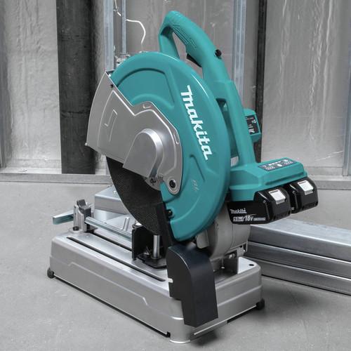 Makita 18V X2 LXT 5.0Ah Lithium-Ion Brushless Cordless 14 in. Cut-Off Saw Kit - XWL01PT - Image 14