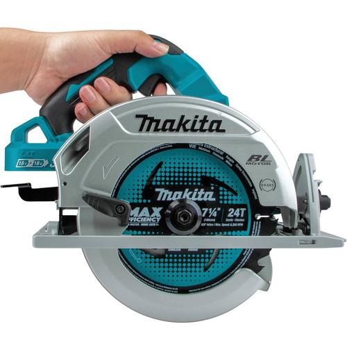 Makita 18V X2 LXT Lithium-Ion (36V) Brushless Cordless 7-1/4 in. Circular Saw (Tool Only) - XSH06Z - Image 3