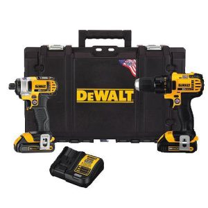 Factory Reconditioned DEWALT 20V MAX Cordless Lithium-Ion Drill Driver & Impact Driver Combo Kit with ToughSystem Case - DCKTS280C2R