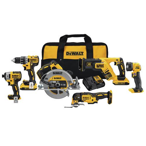 DEWALT 20V MAX XR 6-Tool Compact Combo Kit - DCK684D2