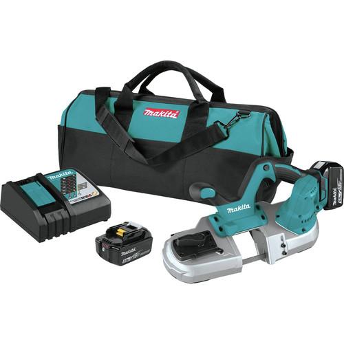 Makita 18V LXT Lithium-Ion 5.0 Ah Compact Band Saw Kit - XBP03T