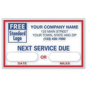 Automotive Static Cling Windshield Labels by Deluxe-Nebs # 1690